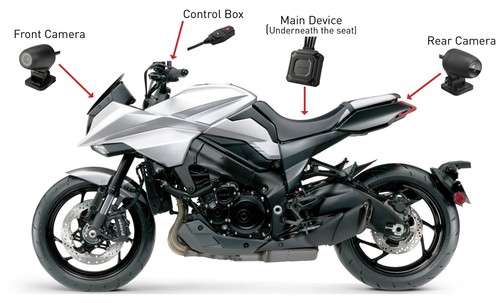 MIO MIVUE M760D 32GB Modular twin camera system for motorcycles 1080p Full HD - Picture 6 of 6
