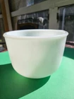 Vintage Fire King Pyrex/Glasbake White Milk Glass Mixing Bowl for Sunbeam Mixer