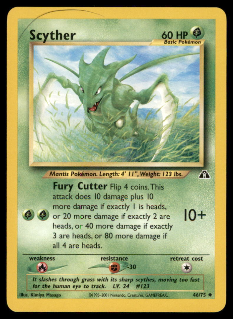 Scyther Neo Discovery #46/75 Pokemon Card NM