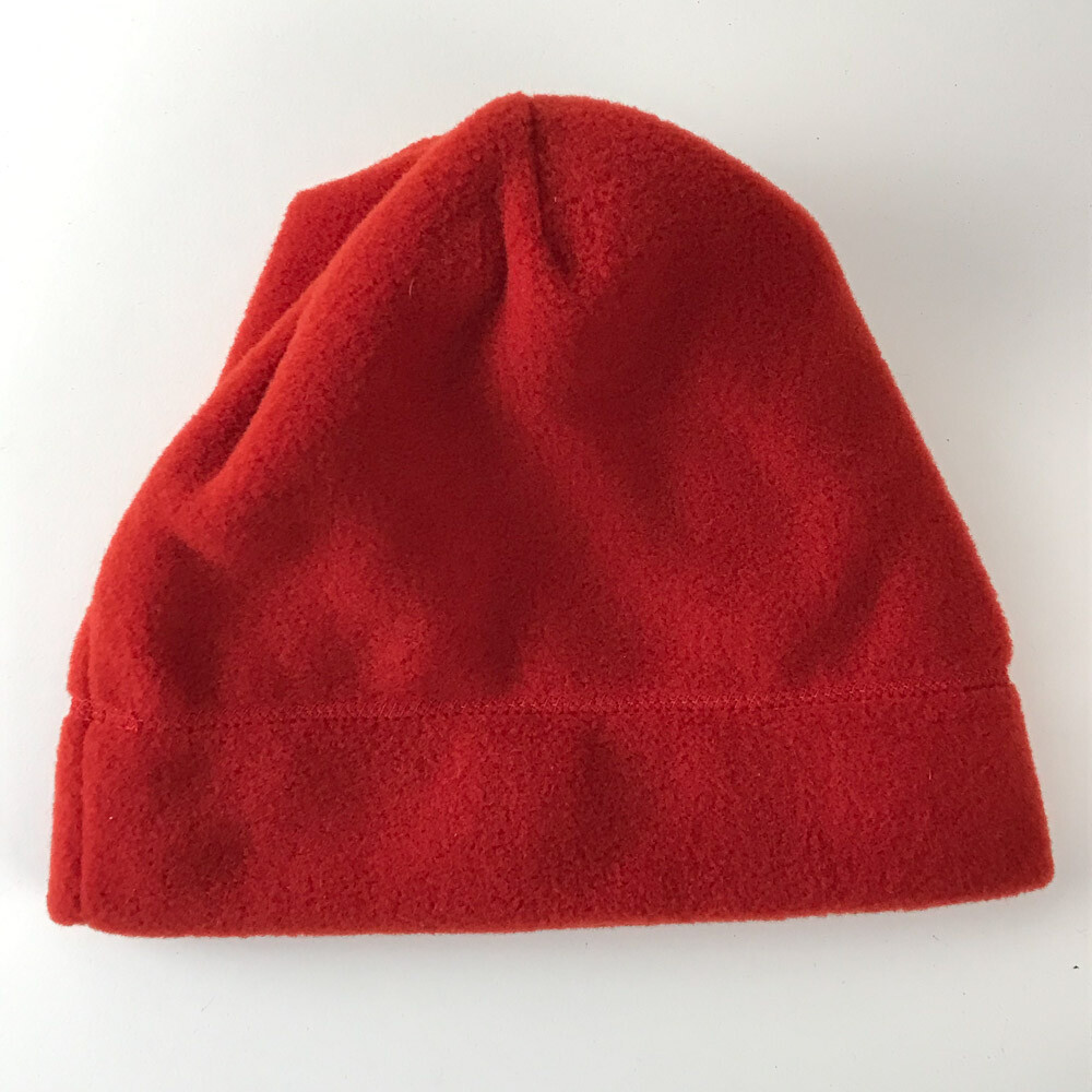 Sombrero de invierno vintage de lana polar hecho en EE. UU. naranja oscuro