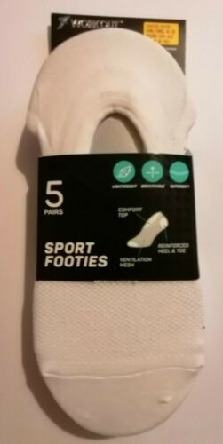 Sport Footies Trainer Sock 5 Pair Black White Multicolour Micro Fresh Women - Picture 2 of 16