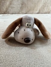 Tara Toy Kennel Kuddles Small Tan  Brown Stuffed Animal Plush Toy Dog Collar 2 