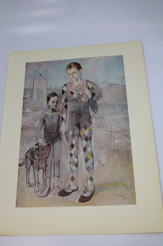 Vintage Picasso Print Two Saltimbanques With A Dog 53785 - Picture 2 of 5
