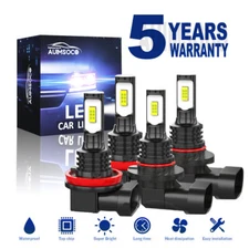 For Dodge RAM 1500 2500 3500 4500 2013 2014 2015 6500K LED Headlight Light Bulbs