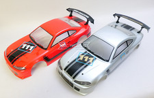 1/10 RC Car Bodies NISSAN S15 SKYLINE Body Shell 2 BODIES  200mm -SILVER  RED
