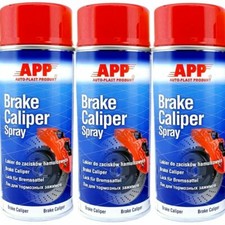 Bremssattellack Rot 3 x 400ml glänzend Spray 1K Sattelfarbe BRAKE CALIPER APP