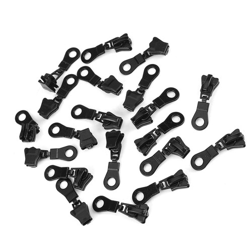 20pcs Zipper Pulls Smooth Zip Fastener Repair Kit For Clothes Bags