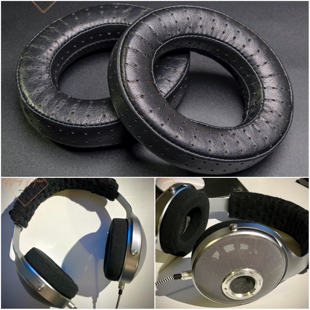 Leather Ear Pads Cusion For Focal Clear Elear Elegia Elex Stellia