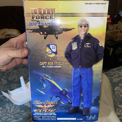 エリートフォースフィギュア　ブルーエンジェルスフライトリーダー elite force aviator : Blue Angels 2002 Capt. Rob Ffield No.1