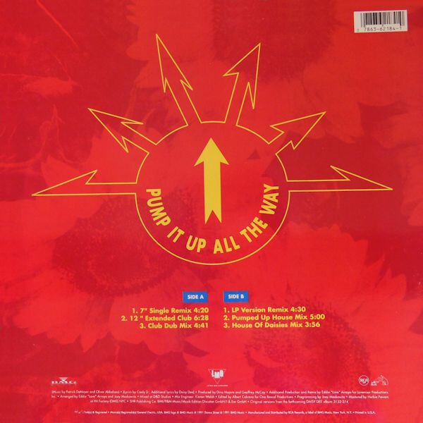 【中古】 Pump It Up All the Way Daisy Dee Daisy Dee ~ Pump it up all the Way Cassette Single (1991