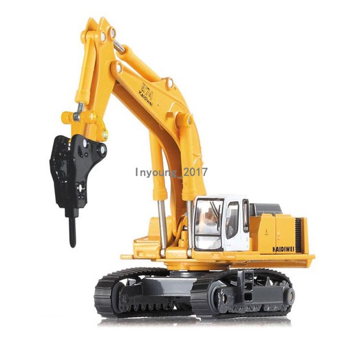 1/87 Scale Drill Excavator Construction Vehicle Diecast Tractor Toys for Kids - Picture 3 of 9