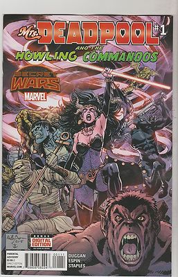 MARVEL COMICS MRS DEADPOOL & THE HOWLING COMMANDOS #1 AUGUST 2015 1ST PRINT NM