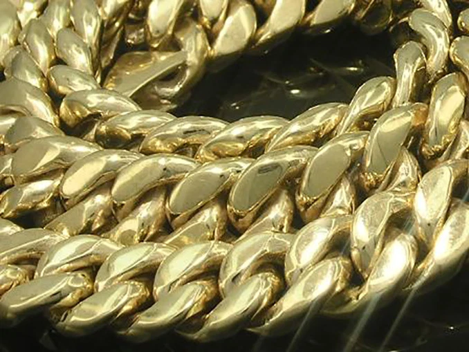 N019 Genuine 9ct SOLID Yellow GOLD Curblink Chain THICK HEAVY CHUNKY 21