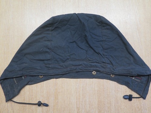 Vintage A107 Barbour Waxed Cotton Hood Large Size in Blue
