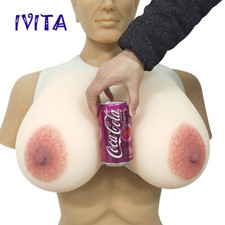 8KG Full Silicone O Cup Cross Straps Huge Boobs Drag-Queen TG Breast Forms 16XL