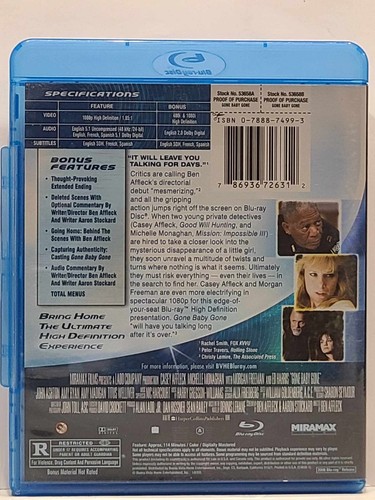 Blu-ray - Gone Baby Gone (2008) - Casey Affleck, Morgan Freeman - Krimi-Thriller - Bild 2 von 2