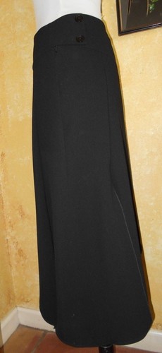 CLAUDIA STRATER BLACK SKIRT ASYMMETRICAL HEM LINED WAIST 26" SZ 6 NICE!!! - Picture 3 of 6