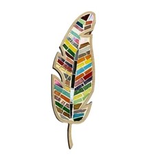 Wooden DIY Mosaic Craft Kit Bright Multicoloured Leaf
