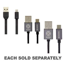 Moki Braided Micro-USB SynCharge Cable (Black)