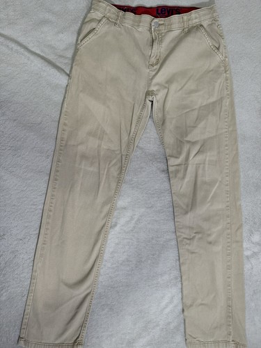 Boy's Levi's 502 Regular Taper Chino Khaki Jeans Slightly Stretch Sz 20th 30x32 - Picture 2 of 6