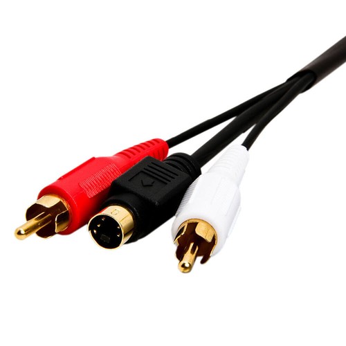 100 Feet S Video Cable with 2 RCA Audio S-VHS + L/R RCA Stereo Audio Combo Cable - Imagen 3 de 3