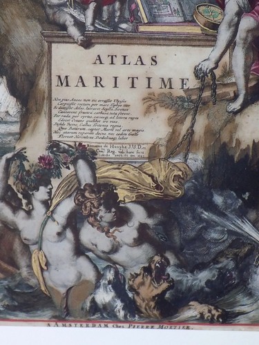 1693 Neptune Francois de Hooghe Mortier Jaillot Atlas Map Title Page SUPERB - Picture 5 of 12
