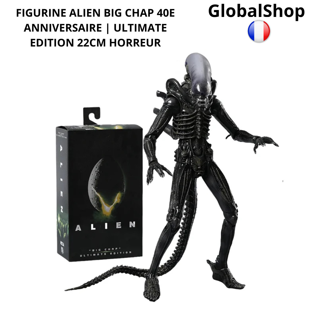 Figurine Alien Big Chap 40e Anniversaire pour décoration d'ambiance cinéma noire