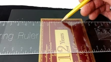 14-inch Acrylic Centering Ruler - perfect for finding the center of cigar boxes!