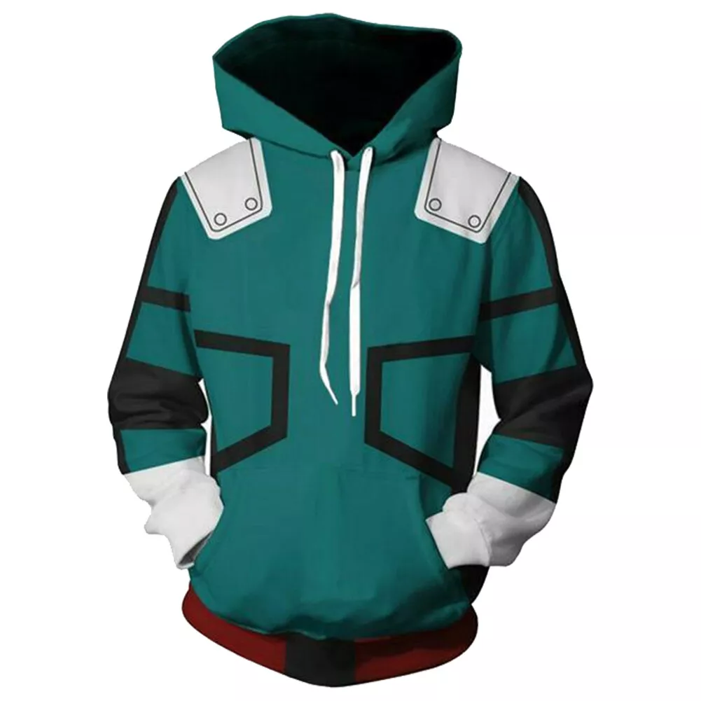 My Hero Academia Izuku Midoriya Cosplay Hoodie Jumper 3D Sweatshirt Pullover eBay