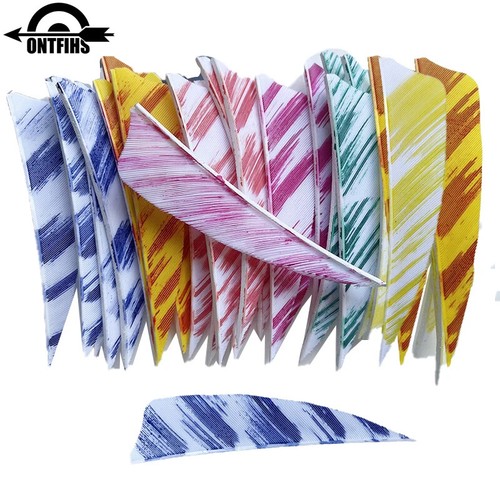 50Pcs 3" Shield Camo Arrow Feathers Archery Fletches Fletchings RW LW - Picture 2 of 12