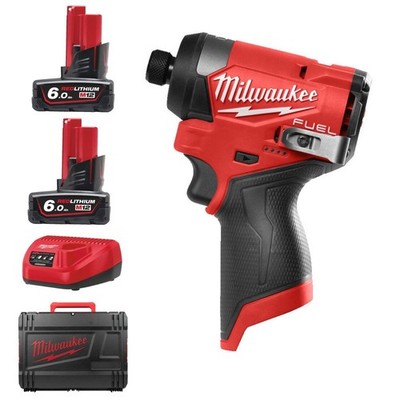 Milwaukee M12FID2-602X 12V Fuel NEW GEN Schlagschrauber-Set - 2 x 6,0Ah Akkus