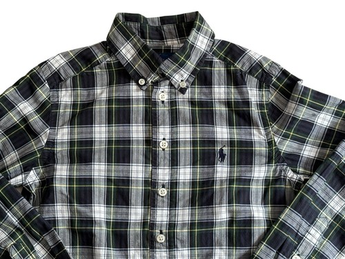Lot Of 2 Polo Ralph Lauren Shirts Dress Youth S Button Down Plaid Long Sleeves - Picture 3 of 11