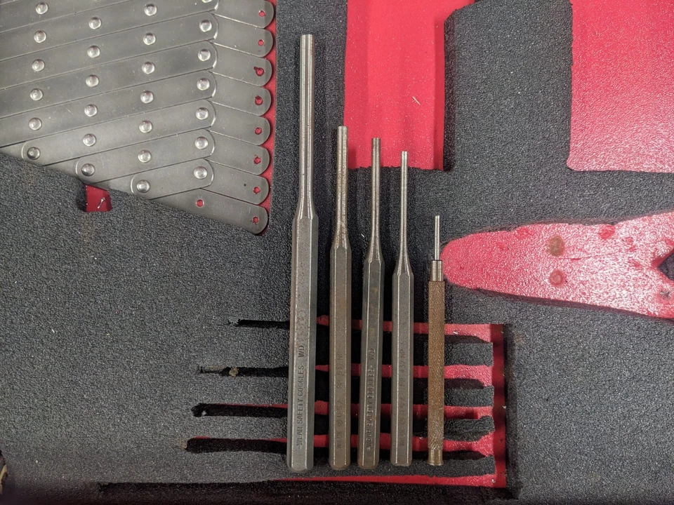 #bm569 Lote de herramientas de avión conjunto archivos punzones Foto 4 de 4