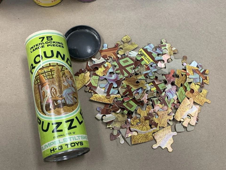 Винтажный Storybook головоломка лот Гензель Гретель Pied Piper Белоснежка Rumpelstiltskin - Изображение 3 из 4