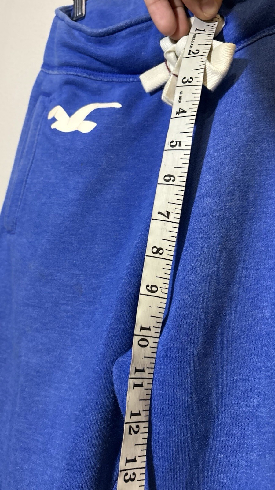 Vintage Hollister Sweatpants Men's (S) Blue Baggy Distressed Opaque Rare Y2K image 7