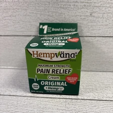 Hempvana Maximum Strength Pain Relief Cream Original 4 OZ Exp. 10-26 Sealed