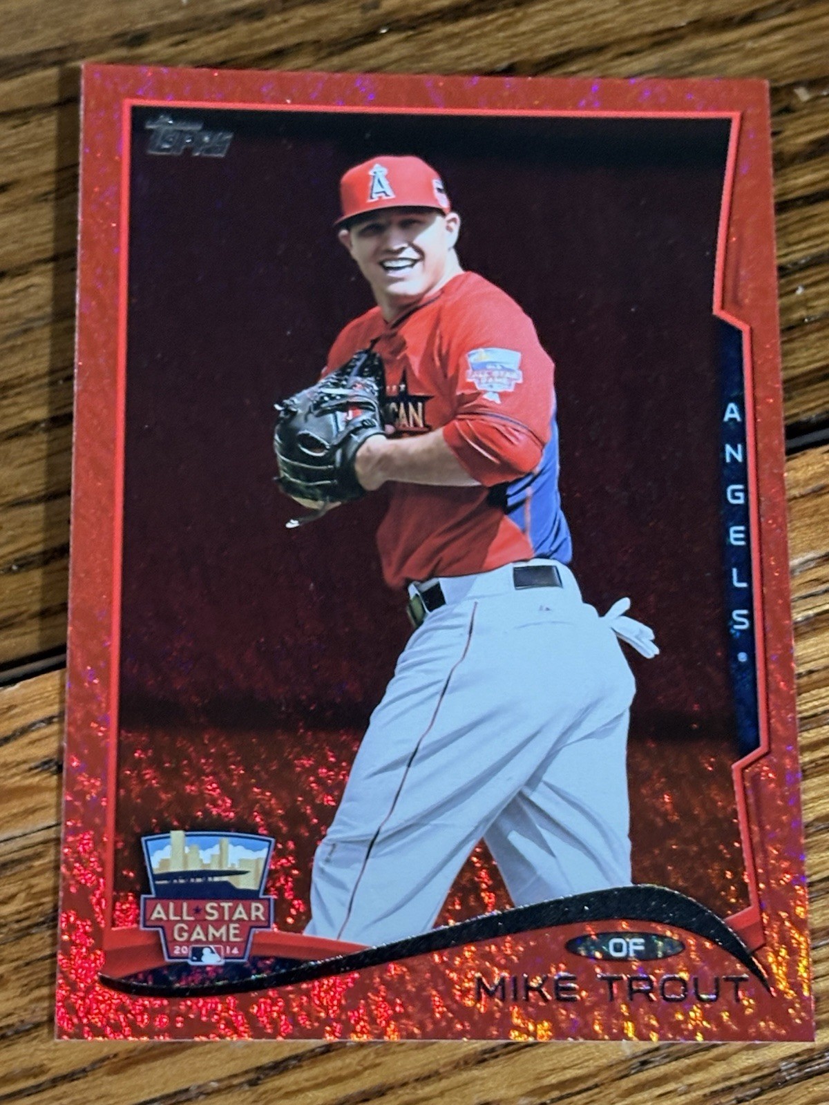 2014 Topps Update Series - All-Star Mike Trout #US-54 Red Hot Foil