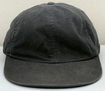 Vintage GAP StrapBack Hat Black Cap Size S/M Cotton 164604 Blank Brand READ