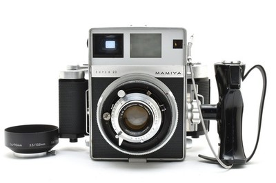 マミヤ MAMIYA SUPER 23 SEKOR 100mm F3.5 EXC+3] Mamiya Press Super 23 + Sekor 100mm F3.5 Lens 6x9 Film Back