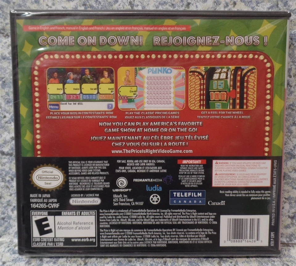 Video Game Nintendo DS The Price Is Right NEW SEALED  - Image 2 of 3