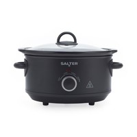 Salter Kuro 3.5L Slow Cooker 3 Heat Settings/Keep Warm for Family Cooking 200W