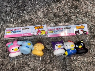 Hello Kitty And Friends Duckz - Set Of 6 Rubber Ducks