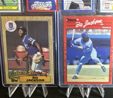 Topps Future Stars Bo Jackson Royals MLB Vintage Trading Card Lot 2 Cards