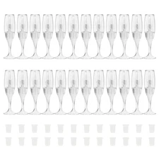 24 Pcs Wine Glass Shaped Empty Lip Gloss Tubes Lip Glaze Container Lipstick Tube