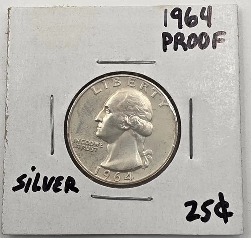 *SILVER* 1964 Proof  Washington Quarter - 90% Silver