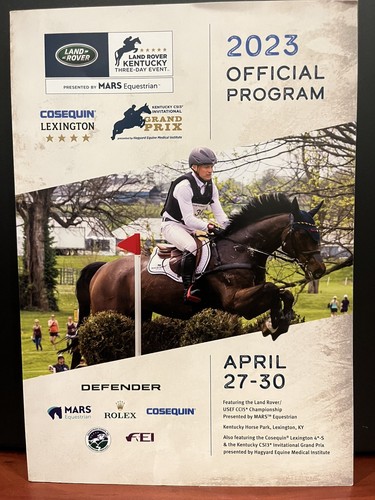 Kentucky Three Day Event 2023 Programm - Land Rover Vielseitigkeit Lexington Pferd - Bild 1 von 3