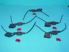 Lot of 5 Littelfuse ATO ATC In-Line Fuse Holder 16GA Black Includes 10 Amp Fuse