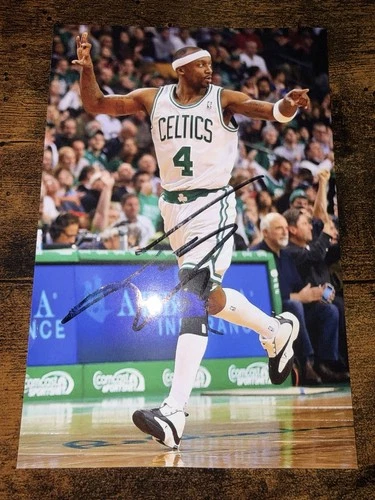 Boston Celtics JASON TERRY Signed 4x6 Photo BASKETBALL AUTOGRAPH
