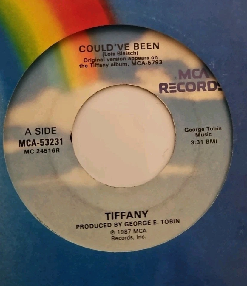  Tiffany "Could've Been/The Heart Of Love" 7" 45RPM MCA 1987 Rainbow sleeve VG+ - Image 2 of 4
