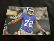 New York Giants OSI UMENYIORA Signed 4x6 Photo FOOTBALL AUTOGRAPH 1A